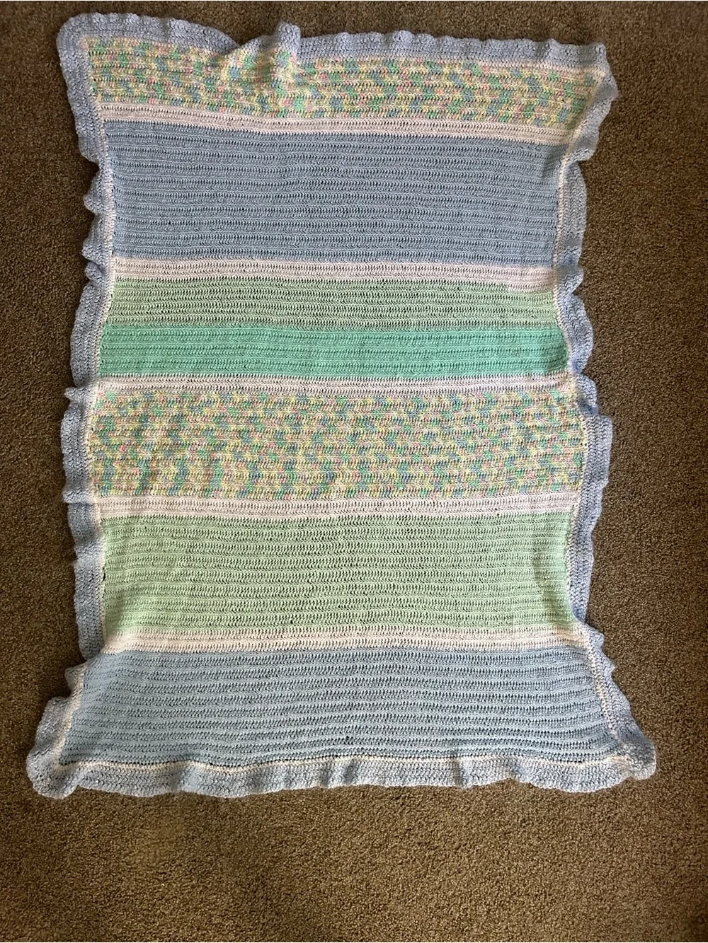 Handmade Knitted Baby Blanket